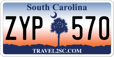 SC license plate ZYP570