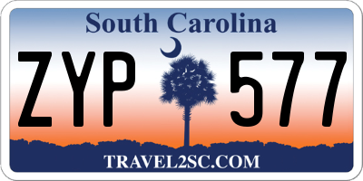 SC license plate ZYP577
