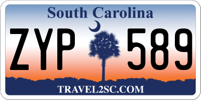 SC license plate ZYP589
