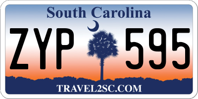 SC license plate ZYP595