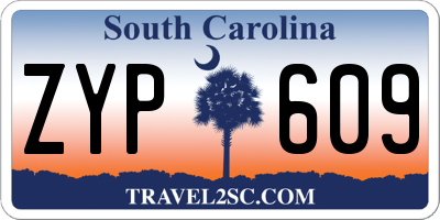 SC license plate ZYP609
