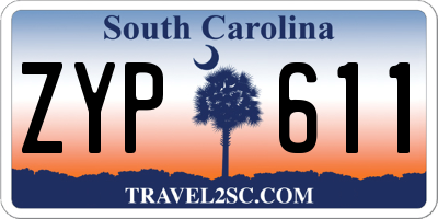 SC license plate ZYP611