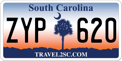 SC license plate ZYP620