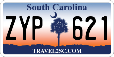 SC license plate ZYP621