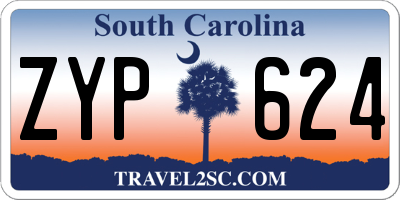 SC license plate ZYP624