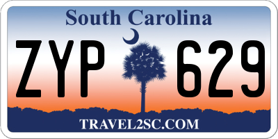 SC license plate ZYP629