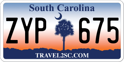 SC license plate ZYP675