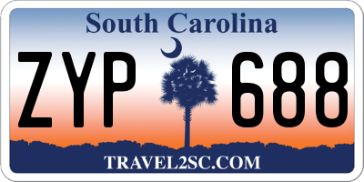 SC license plate ZYP688