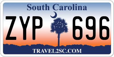 SC license plate ZYP696