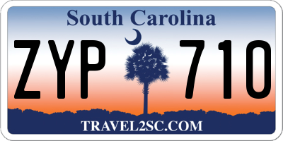 SC license plate ZYP710