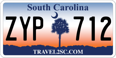 SC license plate ZYP712