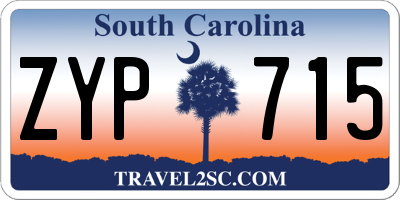 SC license plate ZYP715