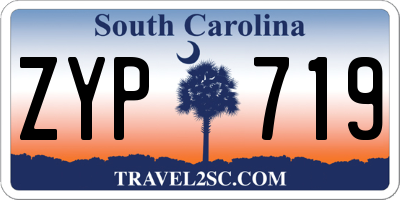 SC license plate ZYP719