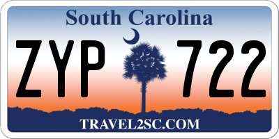 SC license plate ZYP722
