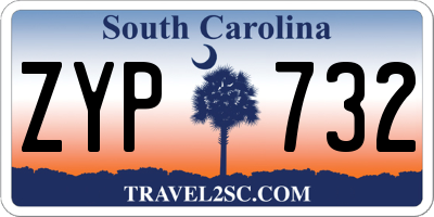 SC license plate ZYP732