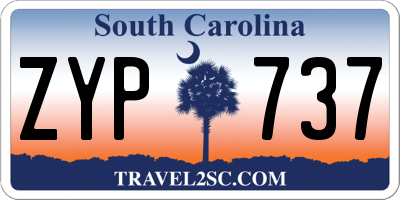 SC license plate ZYP737