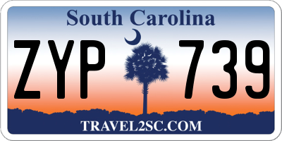SC license plate ZYP739
