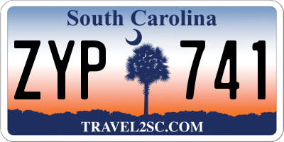 SC license plate ZYP741