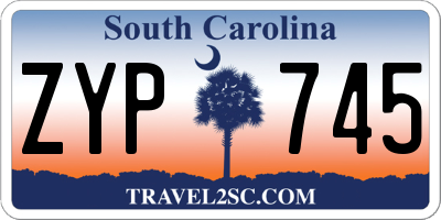 SC license plate ZYP745