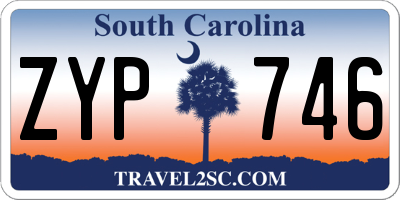 SC license plate ZYP746