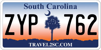 SC license plate ZYP762