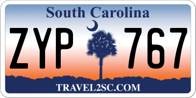 SC license plate ZYP767