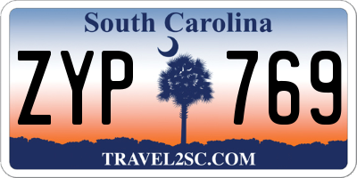 SC license plate ZYP769
