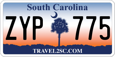 SC license plate ZYP775