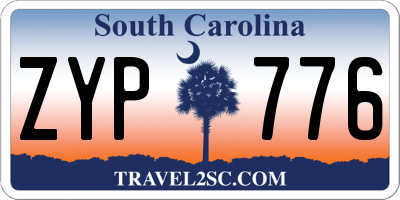 SC license plate ZYP776