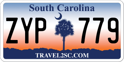 SC license plate ZYP779