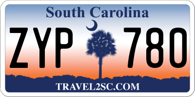 SC license plate ZYP780