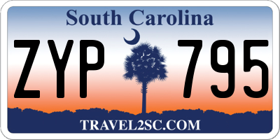SC license plate ZYP795