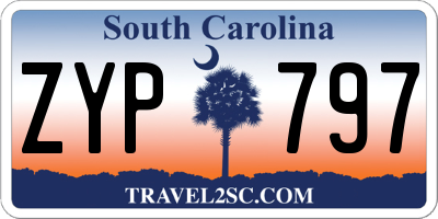 SC license plate ZYP797