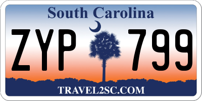 SC license plate ZYP799