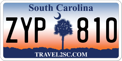 SC license plate ZYP810