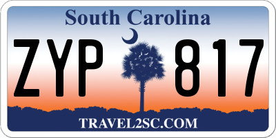 SC license plate ZYP817