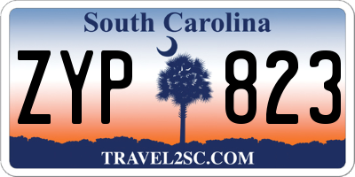 SC license plate ZYP823