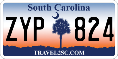 SC license plate ZYP824