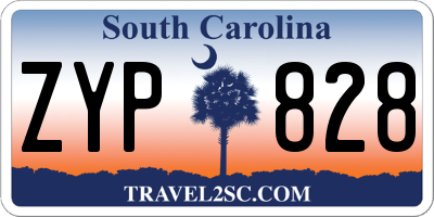 SC license plate ZYP828