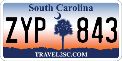 SC license plate ZYP843