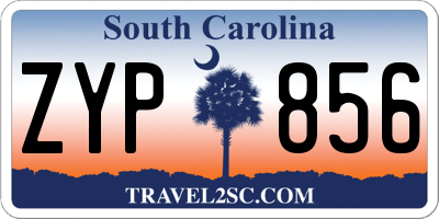 SC license plate ZYP856