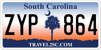 SC license plate ZYP864