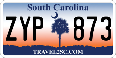SC license plate ZYP873