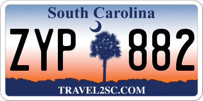 SC license plate ZYP882