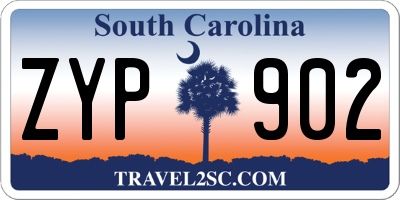 SC license plate ZYP902