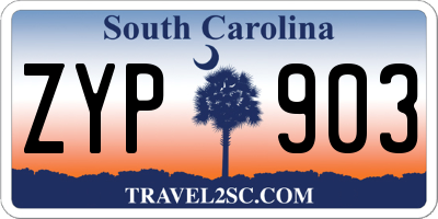 SC license plate ZYP903