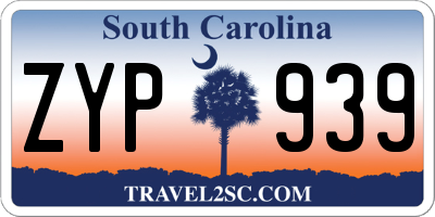 SC license plate ZYP939