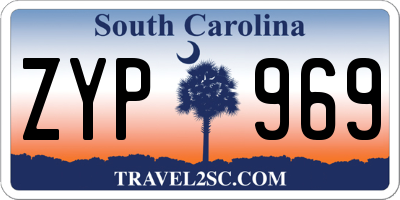 SC license plate ZYP969