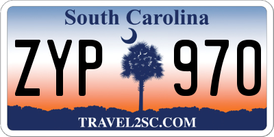 SC license plate ZYP970