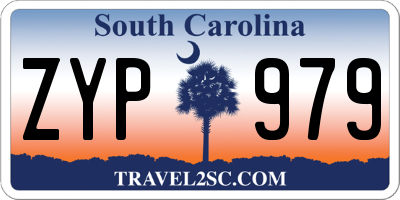 SC license plate ZYP979